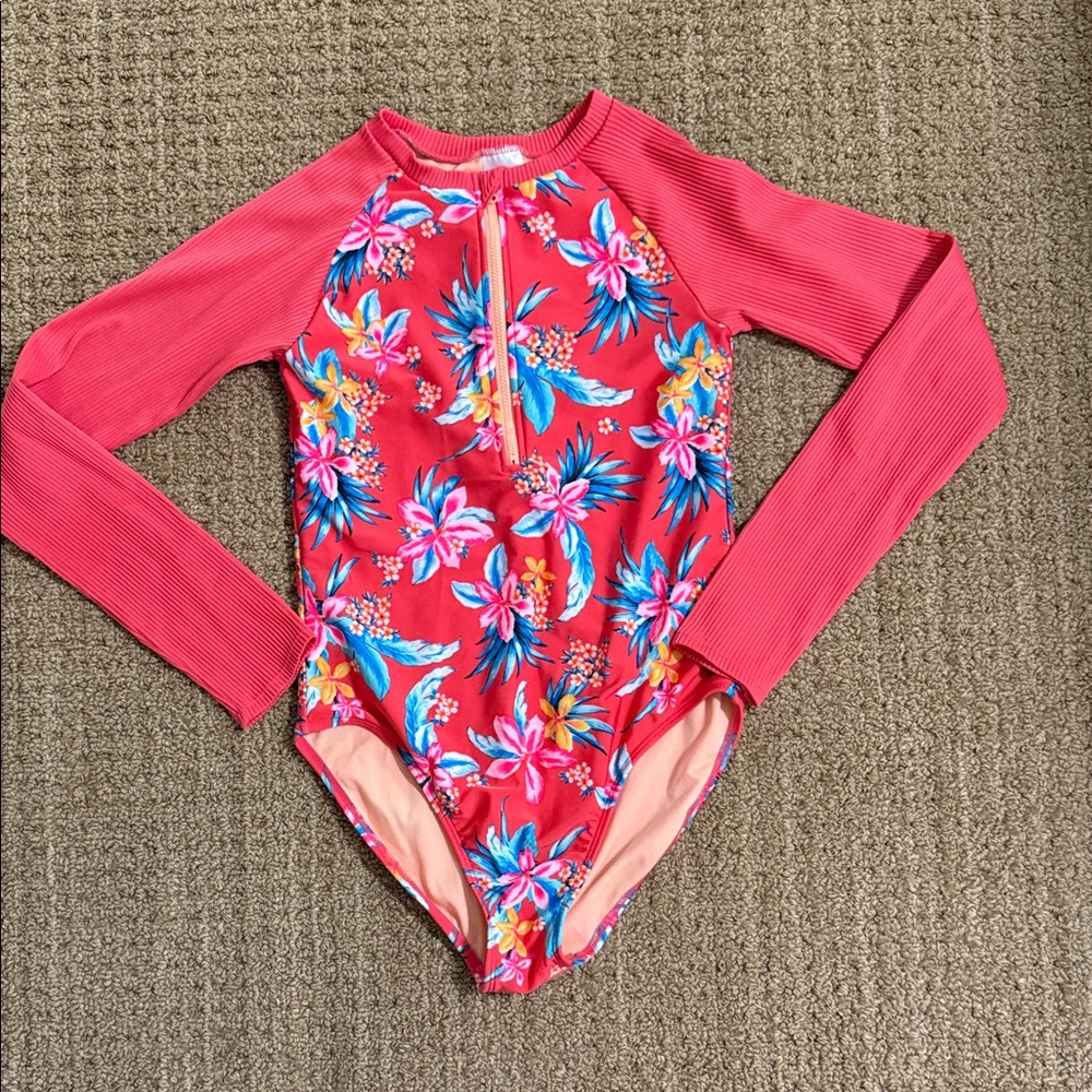 art class Floral Kids Rashguard Swimsuit